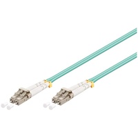 Goobay 95757 Glasfaser Kabel, Multimode OM3 Aqua Duplex /