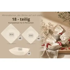 konsimo® EPIRI Tafelservice 18-tlg. Beige