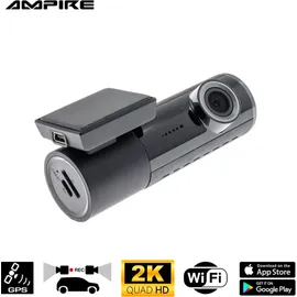 AMPIRE Electronics AMPIRE DC2-PRO | Dual-Dashcam in 2K (Quad HD) Auflösung, WiFi und GPS