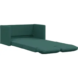 vidaXL Bodensofa mit Schlaffunktion Dunkelgrün 112x174x55 cm Stoff vidaXL