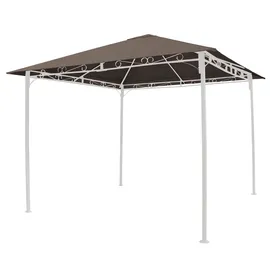 GRASEKAMP Universal Ersatzdach 293 x 293 cm Polyester Taupe mit UV Schutz, wasserabweisend
