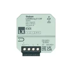 Theben 4800642 LUXORliving 1-fach Funk-Aktor UP für Elektroheizungen LUXORliving E1 S RF