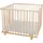 Waldin Baby Laufgitter 100 x 100 cm natur Bodenfarbe grau/punkte