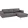 Home Affaire Eckcouch Cord 2-Sitzer Grau