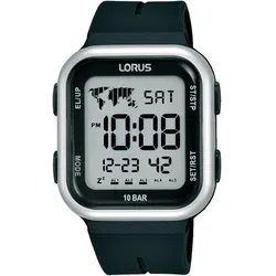 Chronograph LORUS, schwarz, Armbanduhren, Damen, Armbanduhr, Quarzuhr, Herrenuhr, Damenuhr, Stoppfunktion