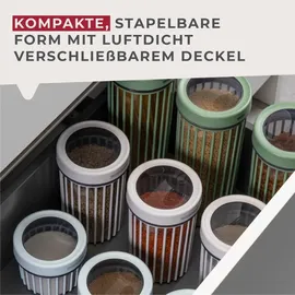 Fackelmann Vorratsdose gerillt 1100 ml 4 St.