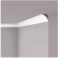 NOEL & MARQUET Eckleiste NMC NE3 Pure Weiß 2 St. 200 x 8,2 x 8,2 cm