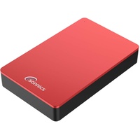 Sonnics 3TB Rot Externe Desktop-Festplatte 3.5", USB 3.0 kompatibel mit Windows PC, Mac, Smart TV, Xbox One und PS4