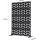 Vevor Paravent 120 x 50,8 x 183 cm Schwarz Metall