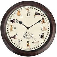 Esschert Design Uhr mit Hundegeräuschen