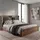MCW King Size Bett P43 180 x 200 cm MDF Eiche Wotan-Eiche-Optik weiß