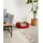 LIONTO Hundebett 4-in-1 S 65 x 50 cm rot/schwarz