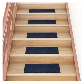 vidaXL Stufenmatten Selbstklebend 30 Stk. Blau 60x25cm Rechteckig