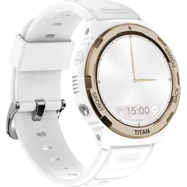 Maxcom Fw100 BT 40 mm Kunststoffgehäuse Weiß Sportarmband Weiß One Size