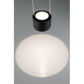 Paulmann URail LED Pendel Aldan schwarz-matt Ø 9,8 cm, warmweiß, dimmbar