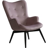 SalesFever Sessel Höhe: 92 cm, rose/schwarz - rosa