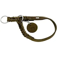 Hunter Dressurhalsung Solid Education oliv, 35 cm