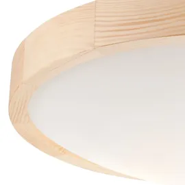Lamkur Kiefer 2-flammig gewölbt 37 cm dimmbar