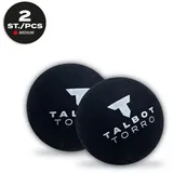 MTS Sportartikel Talbot-Torro 251105 - Squashball, 2er-Set, Roter Punkt=Medium, für fortgeschrittenes Training+Match