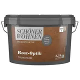 SCHÖNER WOHNEN-Farbe Trendstruktur Dekoputz-Basis Rost-Optik Grundfarbe  (Rost, 2,5 l)