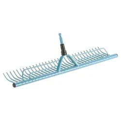 combisystem-Rasenrechen, 60 cm breit - türkis