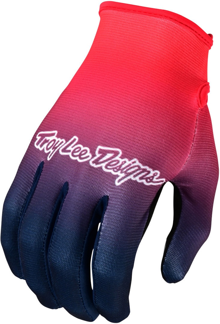 Troy Lee Designs Flowline Faze Motorcross handschoenen, rood-blauw, XL