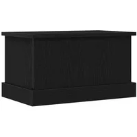 VidaXL Aufbewahrungsbox Schwarz Eiche 50x30x28 cm Holzwerkstoff