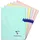 Clairefontaine 10x Mimesys Pastell, Heft 17x22 cm, 48 Blatt, 90g, sortiert, 308741C