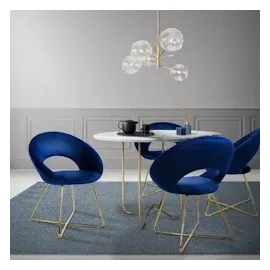 ML-Design Esszimmerstuhl Stuhl Polsterstuhl Wohnzimmerstuhl Küchenstuhl Samt 64x53x77 cm