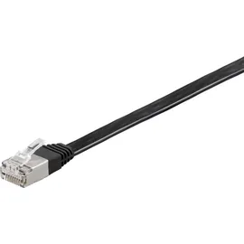 goobay Flachkabel U/FTP Cat6 schwarz 0,25m 94229
