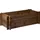 Dobar Steck-Hochbeet Massivholz 117 cm x 58,5 cm x 38,5 cm Dunkelbraun FSC®