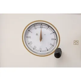 Gurari GCH E 612 Cr r Induktions Standherd + GCH C 046 WH 9 Dunstabzugshaube 90cm - Creme