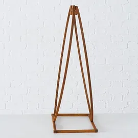 ETC Shop Kaminholzregal 2er Set Eisen Edelrost 75 cm Braun