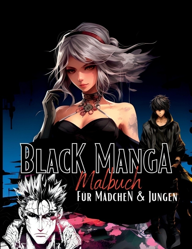Black Manga Malbuch. - Lucy ́s Manga Malbücher  Kartoniert (TB)