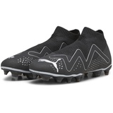 Puma Men's Sport Shoes FUTURE MATCH+ LL FG/AG Soccer Shoes, PUMA BLACK-PUMA SILVER, 46.5