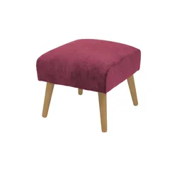 SOHO Polsterhocker  Jolyn , rot , Maße (cm): B: 49 H: 45 T: 49.0