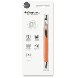 BALLOGRAF® Kugelschreiber Rondo Soft orange, Schreibfarbe: blau, 1 St.