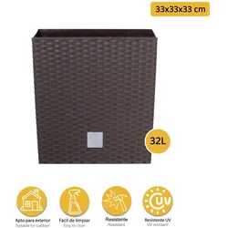 WellHome - Pack Topf 32L mit Buchskugel 36 cm in Schokolade