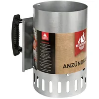 FEUERGOTT Anzündkamin BIG XXL 27 x 17 x 27,5 cm verzinkt grau