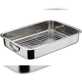 GSW Auflaufform 30 x 25 x 6 cm mit Grilleinsatz, backofenfest