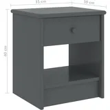 vidaXL Nachtschrank 35 x 30 x 40 cm Dunkelgrau