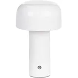 Beliani Kabellose LED Tischlampe BESOS mit Dimmer Weiß