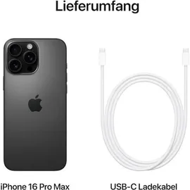 Apple iPhone 16 Pro Max 512 GB Titan Schwarz