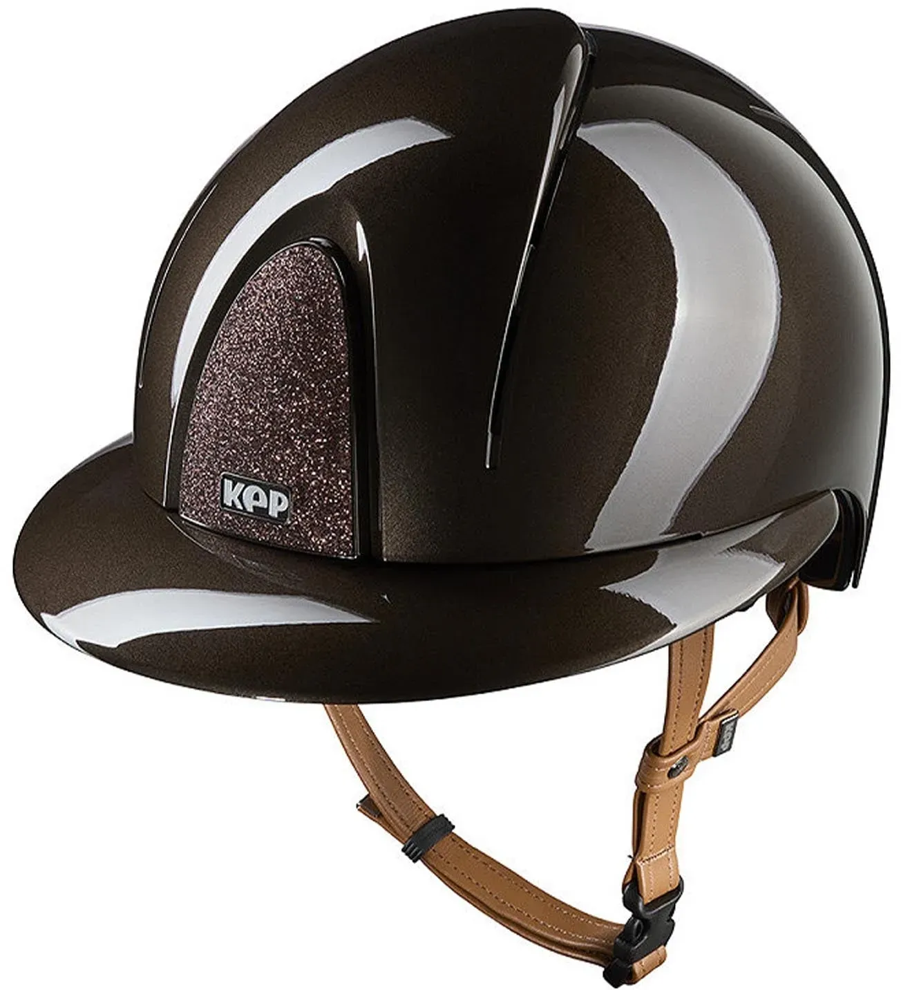 KEP Helmets KEP NOVA ABS Metal Polish/Beige/Star Polo Reithelm