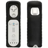 kwmobile Spielekonsolen-Tasche Schutzhülle für Nintendo Wii Remote Controller Hülle, Silikonhülle für Spiele-Controller - Controller-Hülle schwarz