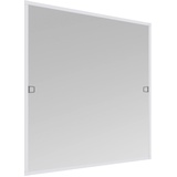 WINDHAGER Insektenschutz Basic Rahmenfenster, Spannrahmenfenster, Fliegengitter Fenster, Selbstbausatz 100 x 120cm, weiß, 04504