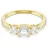 Swarovski Stilla Attract Ring, Rundschliff, Weiß, 18K Goldbeschichtet | 50