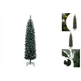 vidaXL Künstlicher Weihnachtsbaum Schlank 150 LEDs 150 cm