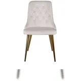 VCM Esszimmerstuhl VelvetDeluxe Velour Beige 2