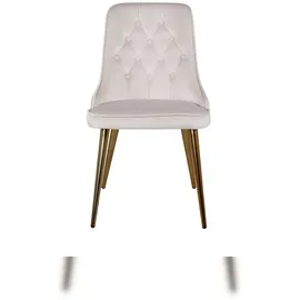 VCM Esszimmerstuhl VelvetDeluxe Velour Beige 2